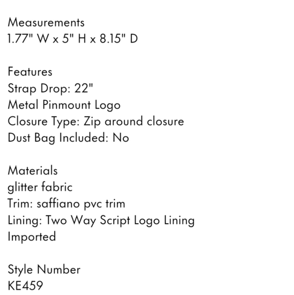 🔹️Kate Spade🔹️ GOLD glitter Glimmer Oval Camera Bag ✨️💛 - Picture 9 of 9